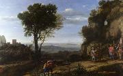 Claude Lorrain Landscape with David and the Three Heroes (mk17) oil painting on canvas